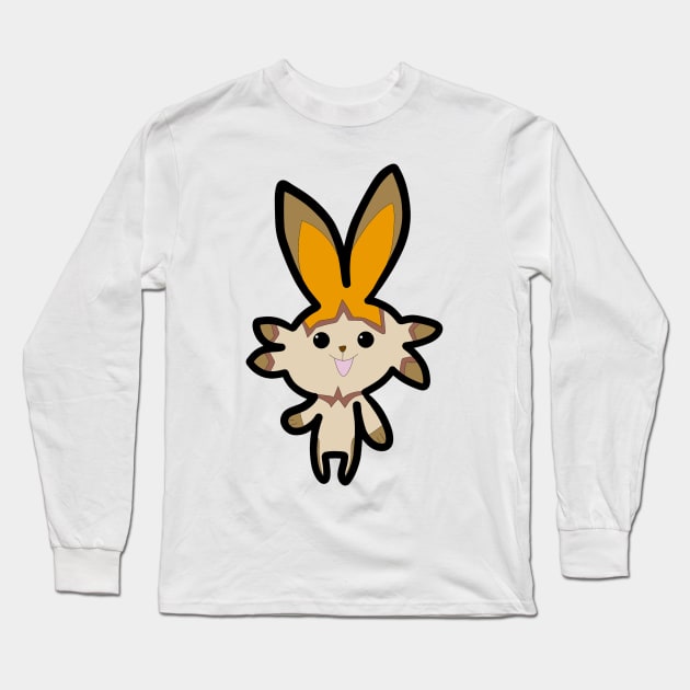 the bunny is smiling and happy Long Sleeve T-Shirt by FzyXtion